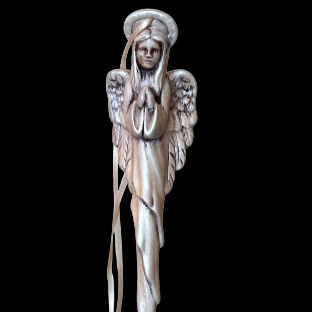 Vintage praying Angel Christmas tree ornament holiday decoration